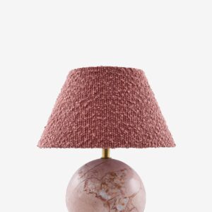 Globen Lighting – Bordslampa Castello 24 Mörkgrön marmor/beige – Rosa – Bordslampor – Från Homeroom