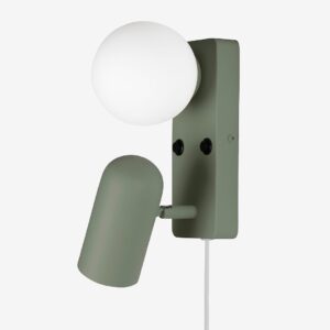 Globen Lighting – Vägglampa Doppio – Grön – Vägglampor – Från Homeroom