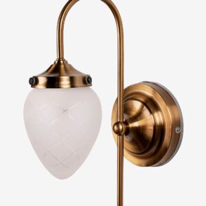 Globen Lighting – Vägglampa Juni IP44 Slipad – Vit – Vägglampor – Från Homeroom