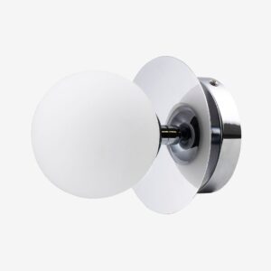 Globen Lighting – Vägglampa/Plafond Art Deco IP44 – Krom – Vägglampor – Från Homeroom