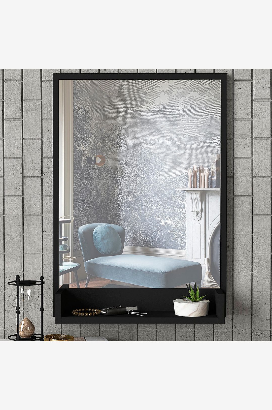 Hanah Home – Spegel Costa – Svart – Stora speglar – Från Homeroom