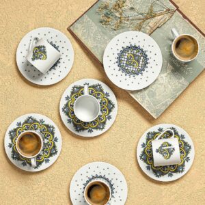 Hermia – Set med kaffekoppar Porland (12 delar) – Flerfärgad – Koppar & muggar – Från Homeroom