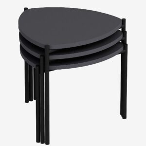 Homitis – Satsbord (3 st.) – Leni – Grå – Småbord – Från Homeroom