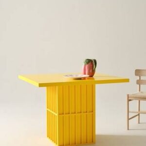 IKSEON matbord 100×100 cm Gul