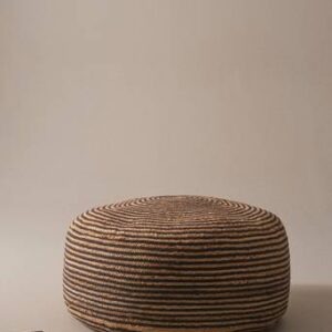 JAKARTA sittpuff ø 90 cm Natur/svart