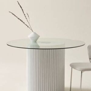 KENDALE matbord ø 120 cm Vit