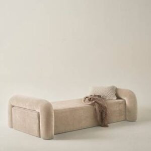 KOMORO dagbädd Sandbeige