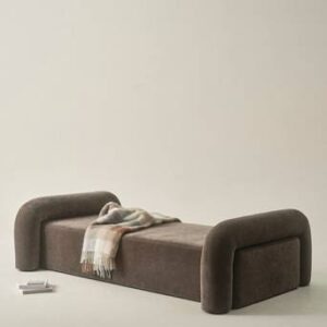 KOMORO dagbädd Varm gråbrun