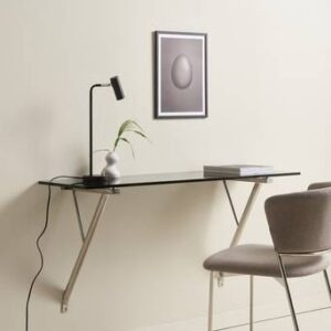 KULLABERG skrivbord 40×120 cm Krom/glas