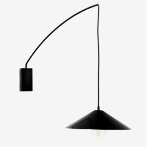 Kave Home – Kally vägglampa i svartmålad finish – Svart – Vägglampor – Från Homeroom