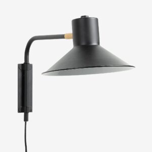 Kave Home – Vägglampa Aria Short – Svart – Vägglampor – Från Homeroom
