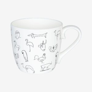 Könitz – Mugg Picasso Djur Picasso – Vit – Koppar & muggar – Från Homeroom