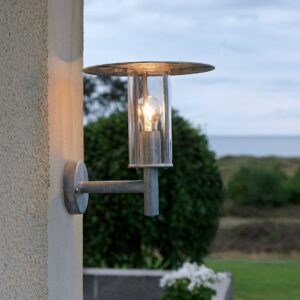 Konstsmide – MODE vägglampa utomhus – Silver – Vägglampor – Från Homeroom