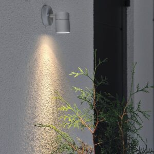 Konstsmide – MODENA vägglampa utomhus – Grå – Fasadbelysning – Från Homeroom