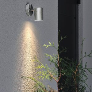 Konstsmide – MODENA vägglampa utomhus – Silver – Fasadbelysning – Från Homeroom