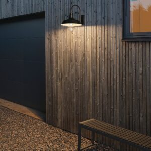 Konstsmide – TRAPANI vägglampa utomhus – Svart – Fasadbelysning – Från Homeroom