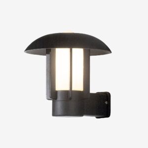 Konstsmide – Vägglykta Heimdal höjd 27 cm – Svart – Fasadbelysning – Från Homeroom