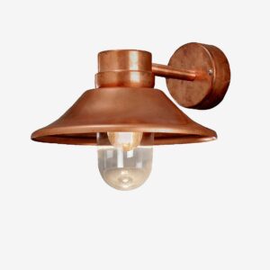 Konstsmide – Vägglykta Vega höjd 26,5 cm – Koppar – Fasadbelysning – Från Homeroom