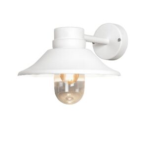 Konstsmide – Vägglykta Vega höjd 26,5 cm – Vit – Fasadbelysning – Från Homeroom