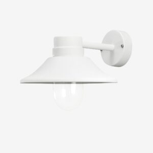 Konstsmide – Vägglykta Vega höjd 26,5 cm – Vit – Fasadbelysning – Från Homeroom