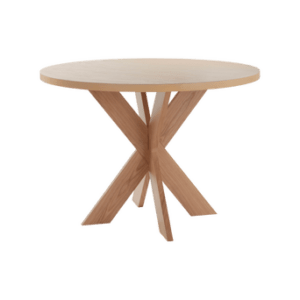 LUGNVIK matbord ø 100 cm Ekfanér