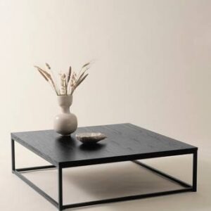 LYCKAN soffbord 100×100 cm – höjd 30 cm Svart