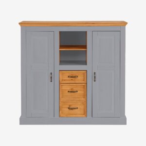 Loft24 – Highboard Selma 2 dörrar/3 lådor – Grå – Skåp – Från Homeroom