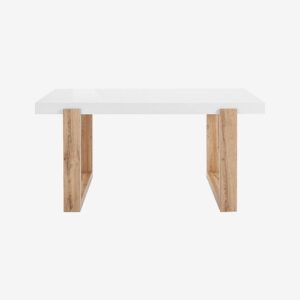 Loft24 – Matbord Sollid 160 – Vit – Matbord – Från Homeroom