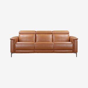 Loft24 – Soffa 3-sits soffa med 2 elektriska vilstolar Lund – Brun – 3-sits soffor – Från Homeroom