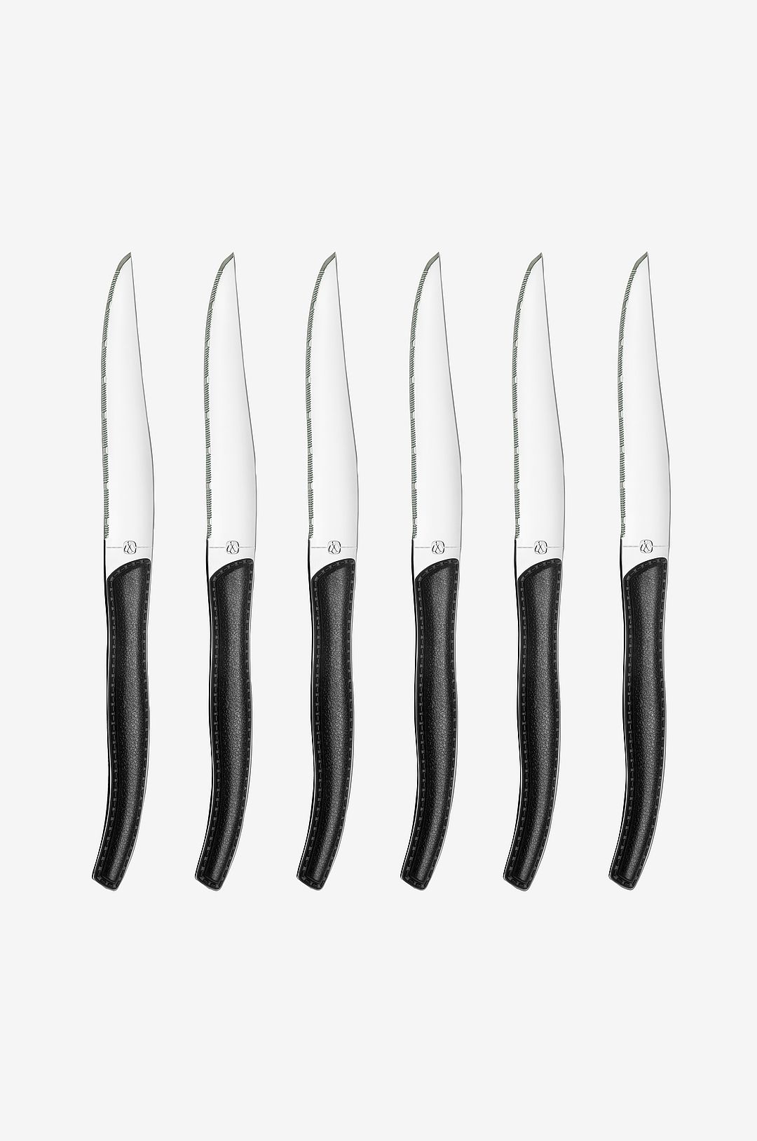 Lou Laguiole – Grillknivar Jet i knivblock 6-Pack – Svart – Bestick – Från Homeroom