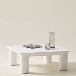 MARTY soffbord 80×80 cm Vit