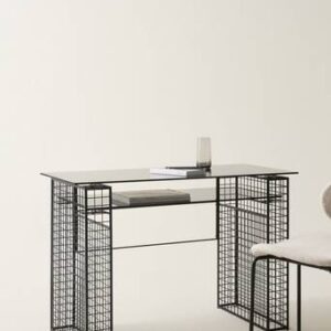 MEKKO skrivbord 50×100 cm Svart/grå