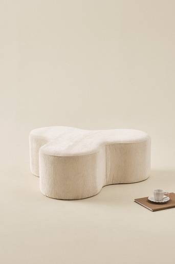 MINTAKA sittpuff 99×81 cm Naturvit