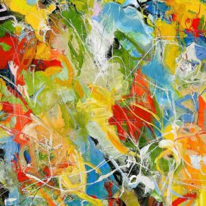 Malerifabrikken – Color Catch / Blandad målning / 90 X 120 cm – Flerfärgad – Tavlor – Från Homeroom