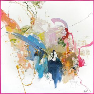 Malerifabrikken – Confidential Pink / Blandad målning / 100 X 100 cm – Rosa – Tavlor – Från Homeroom