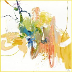 Malerifabrikken – Confidential Yellow / Blandad målning / 100 X 100 cm – Gul – Tavlor – Från Homeroom