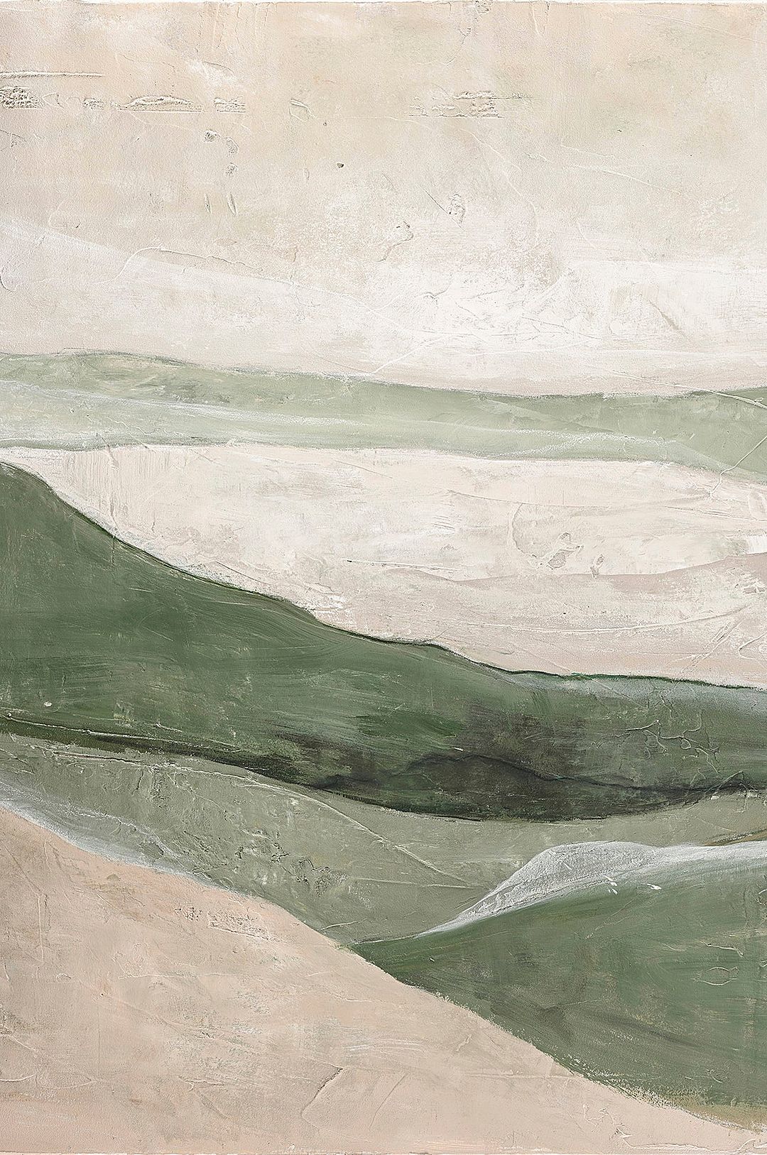 Malerifabrikken – Design Målning / Green Field / 90×120 Cm – Grön – Tavlor – Från Homeroom