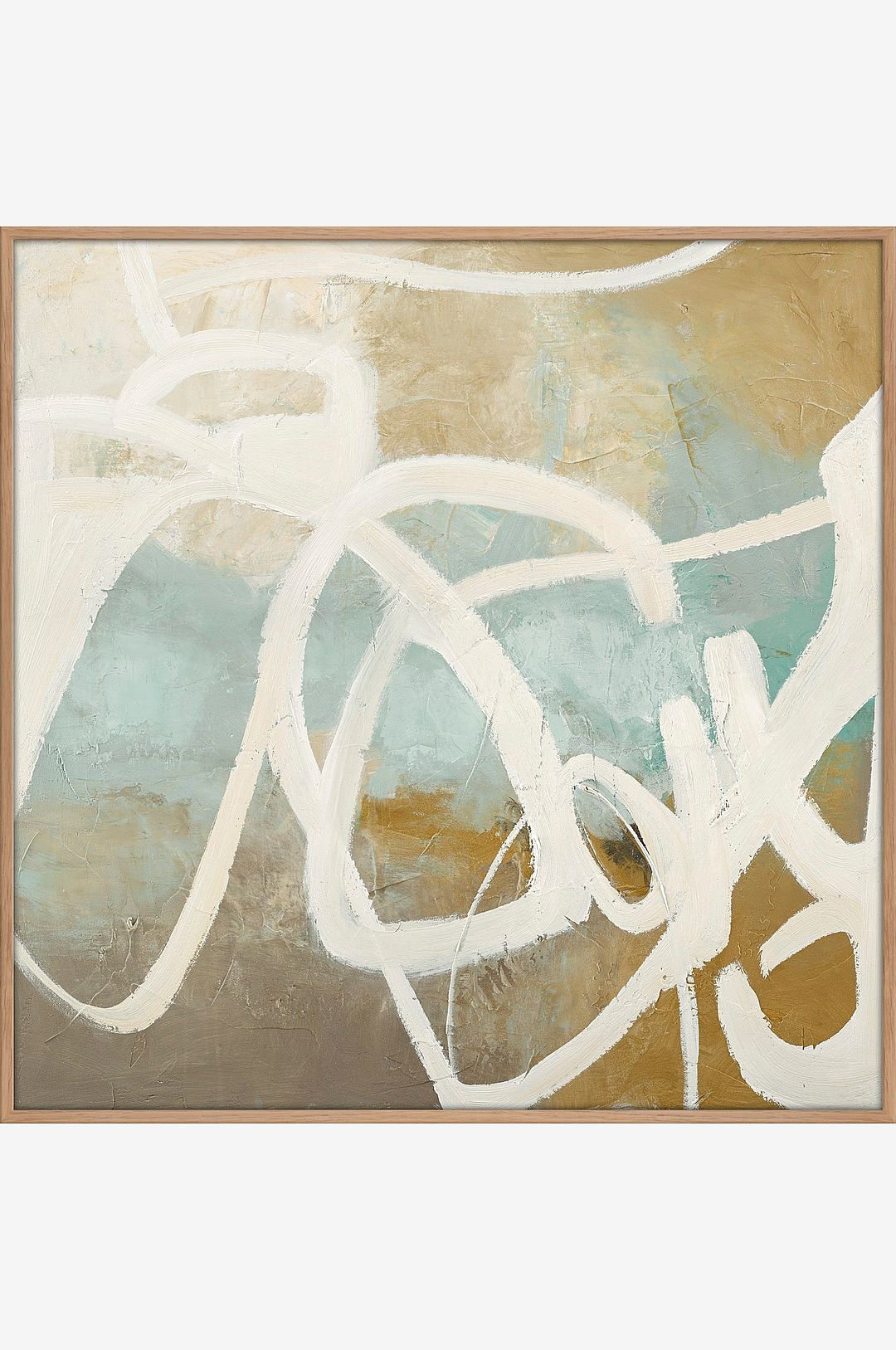 Malerifabrikken – Design Målning / Notify / 100×100 Cm / Ekram – Flerfärgad – Tavlor – Från Homeroom