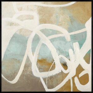 Malerifabrikken – Design Målning / Notify / 100×100 Cm / Svart ram – Flerfärgad – Tavlor – Från Homeroom