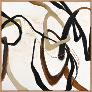 Malerifabrikken – Design Målning / Once Again / 100×100 Cm / Ekram – Brun – Tavlor – Från Homeroom