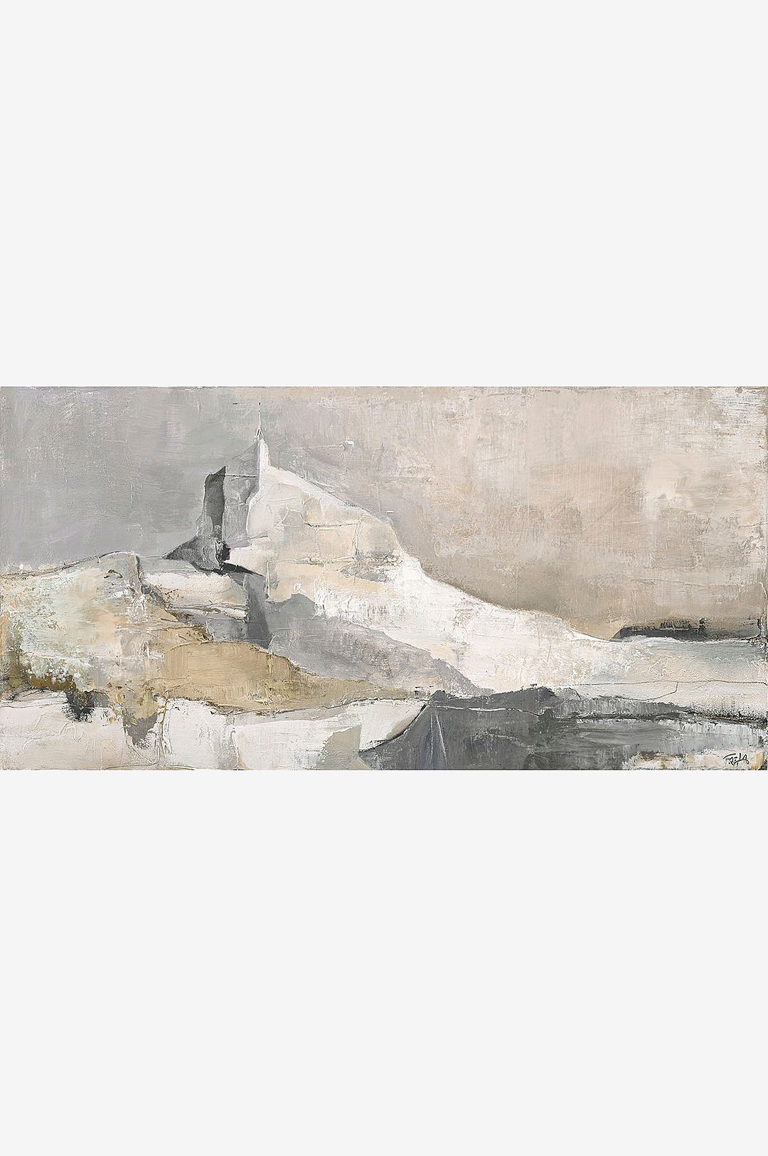 Malerifabrikken – Nordic Shapes / Blandad målning / 140 X70 cm – Grön – Tavlor – Från Homeroom