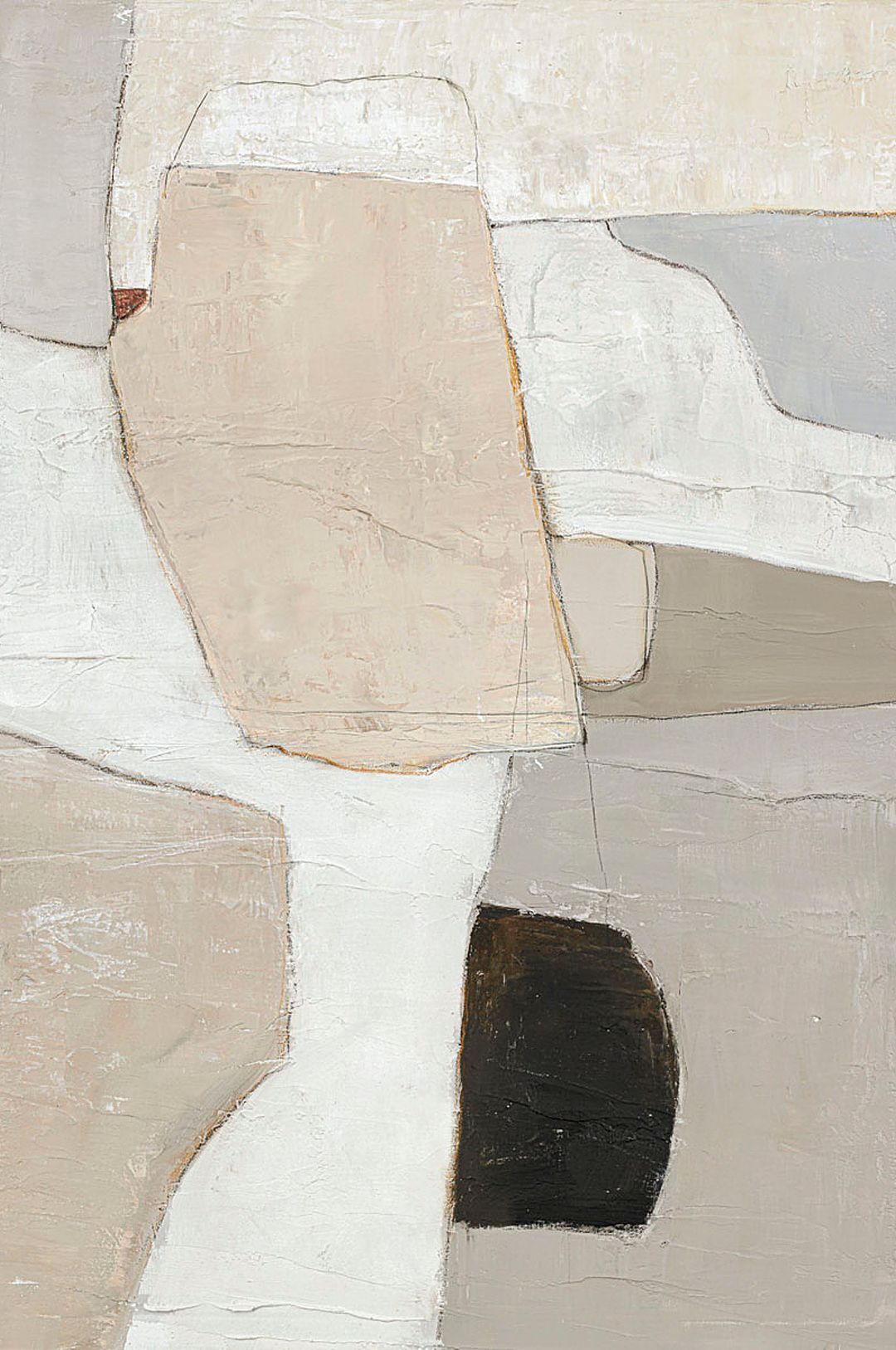 Malerifabrikken – Originalmålning Accurate – Beige – Tavlor – Från Homeroom