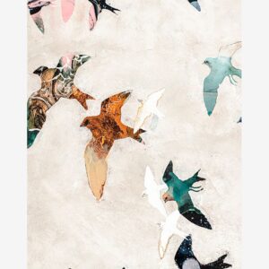 Malerifabrikken – Poster Abstract Birds 1 – Beige – Posters – Från Homeroom