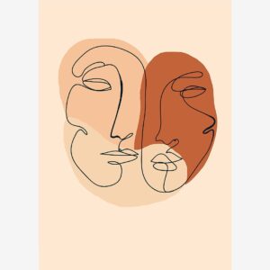 Malerifabrikken – Poster Abstract Lines 2 – Beige – Posters – Från Homeroom