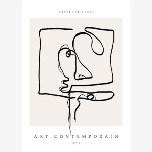 Malerifabrikken – Poster Art Contemporain 1 – Beige – Posters – Från Homeroom