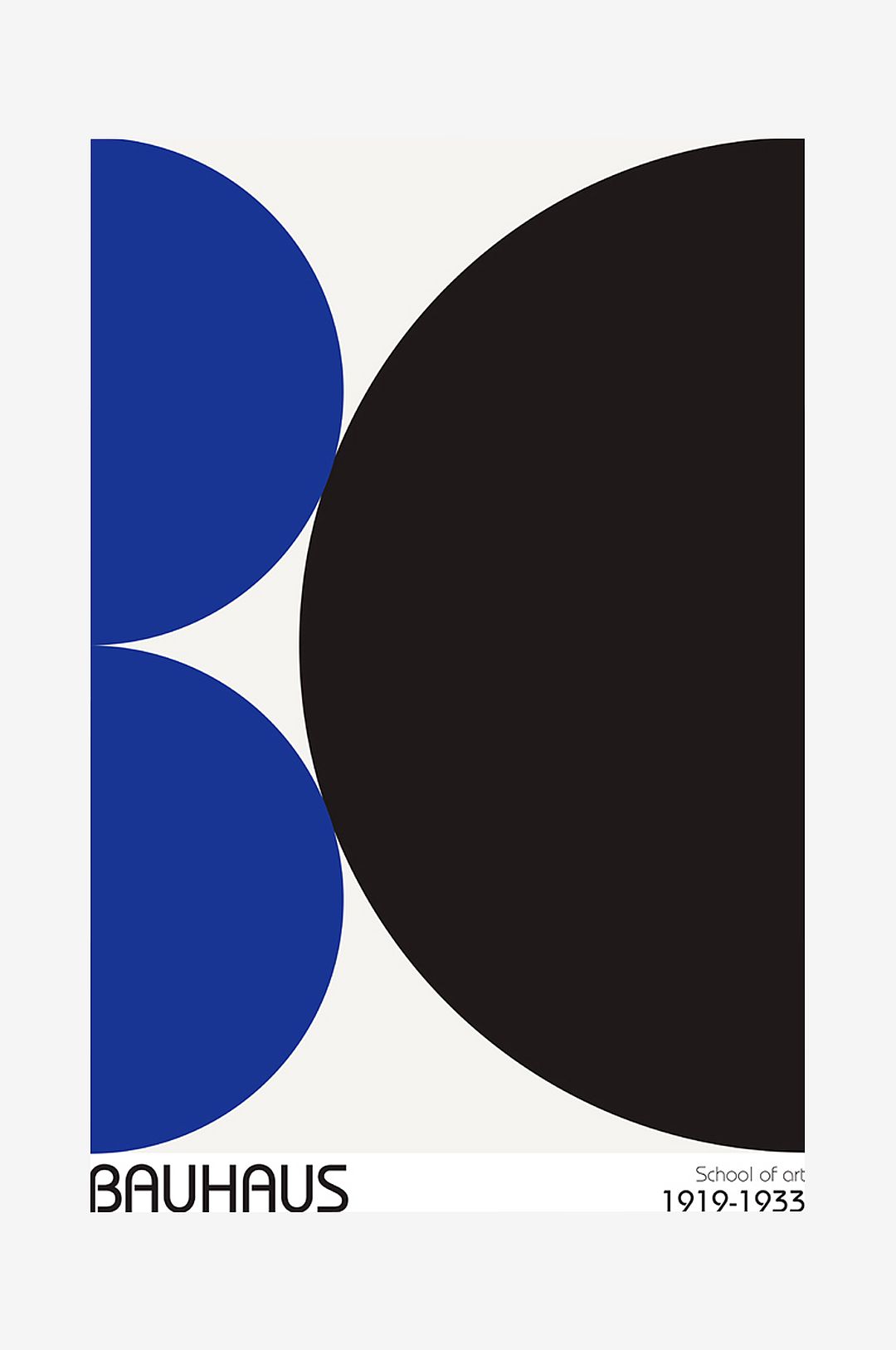 Malerifabrikken – Poster Bauhaus 3 – Blå – Posters – Från Homeroom