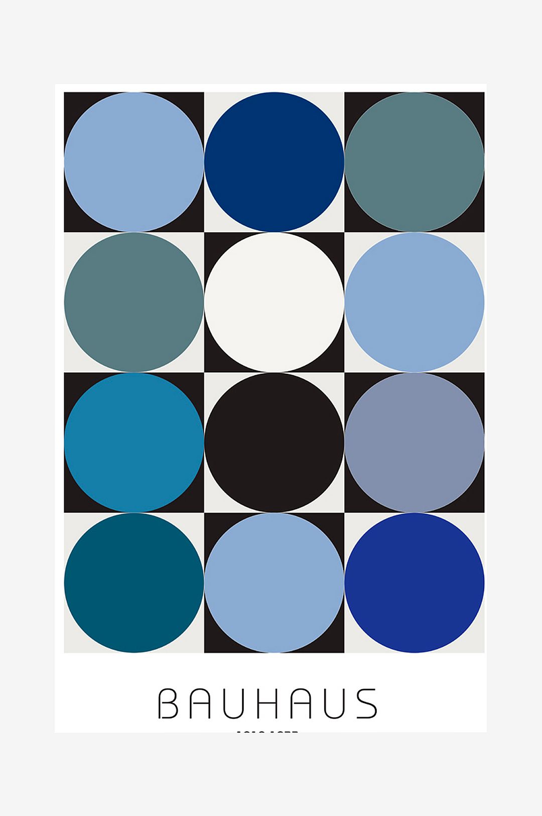 Malerifabrikken – Poster Bauhaus 6 – Blå – Posters – Från Homeroom