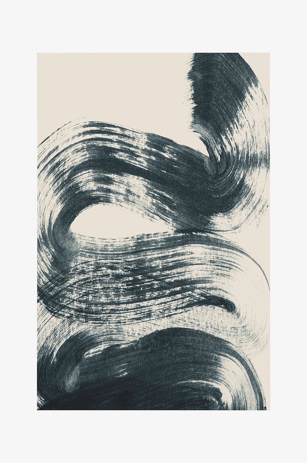 Malerifabrikken – Poster Brushed 5 – Blå – Posters – Från Homeroom