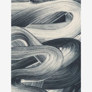 Malerifabrikken – Poster Brushed 6 – Blå – Posters – Från Homeroom