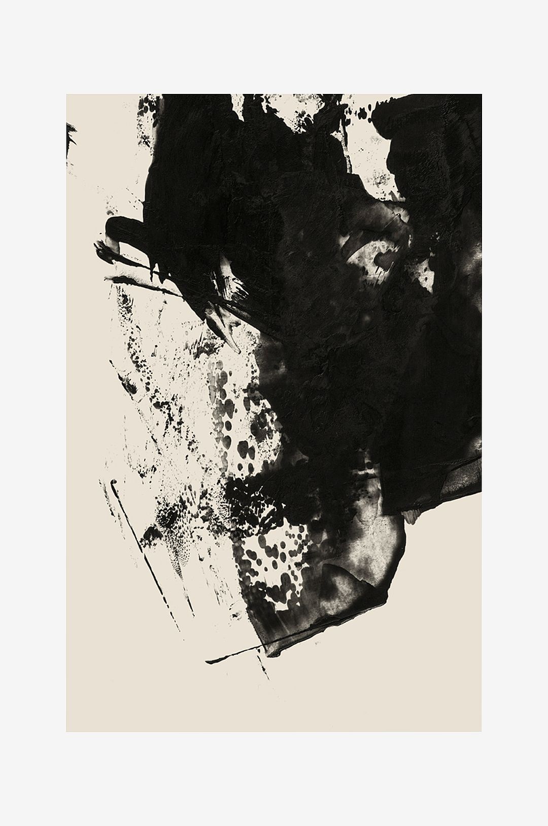 Malerifabrikken – Poster Brushed 7 – Svart – Posters – Från Homeroom